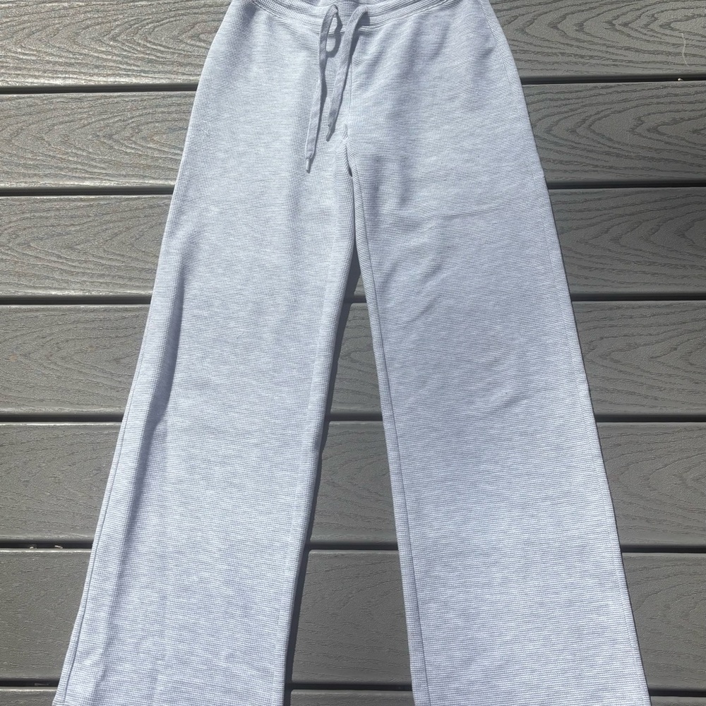 Aritzia Wide-Leg Sweatpants - Heather Chrome